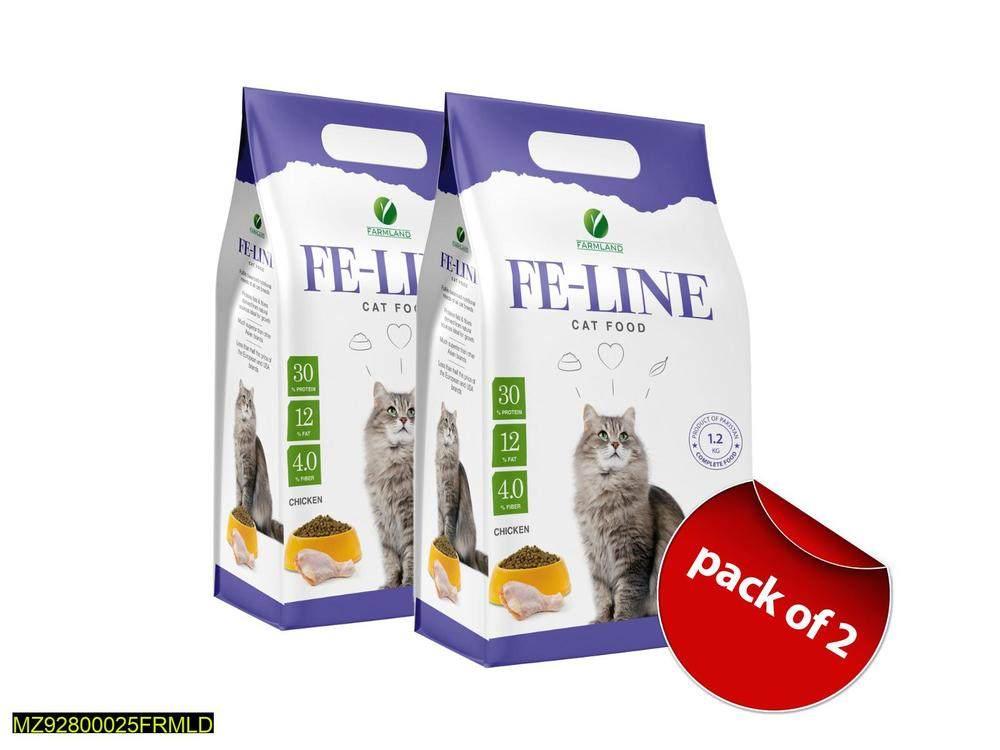 Feline Cat Food - Adult Dry Cat Food 1.2 kg Pack of 2