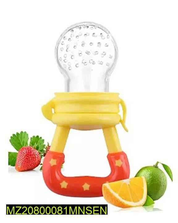  3-in-1 Silicone Fruit Feeder: Pacifier, Teether, and Food Feeder