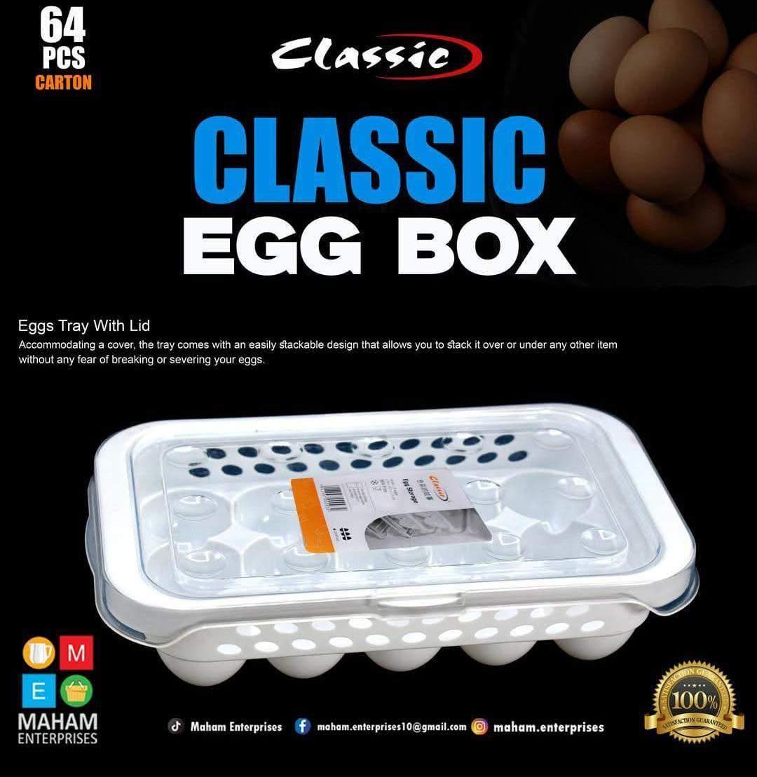  Egg Storage Container - 24-Capacity Fridge Organizer with Lid