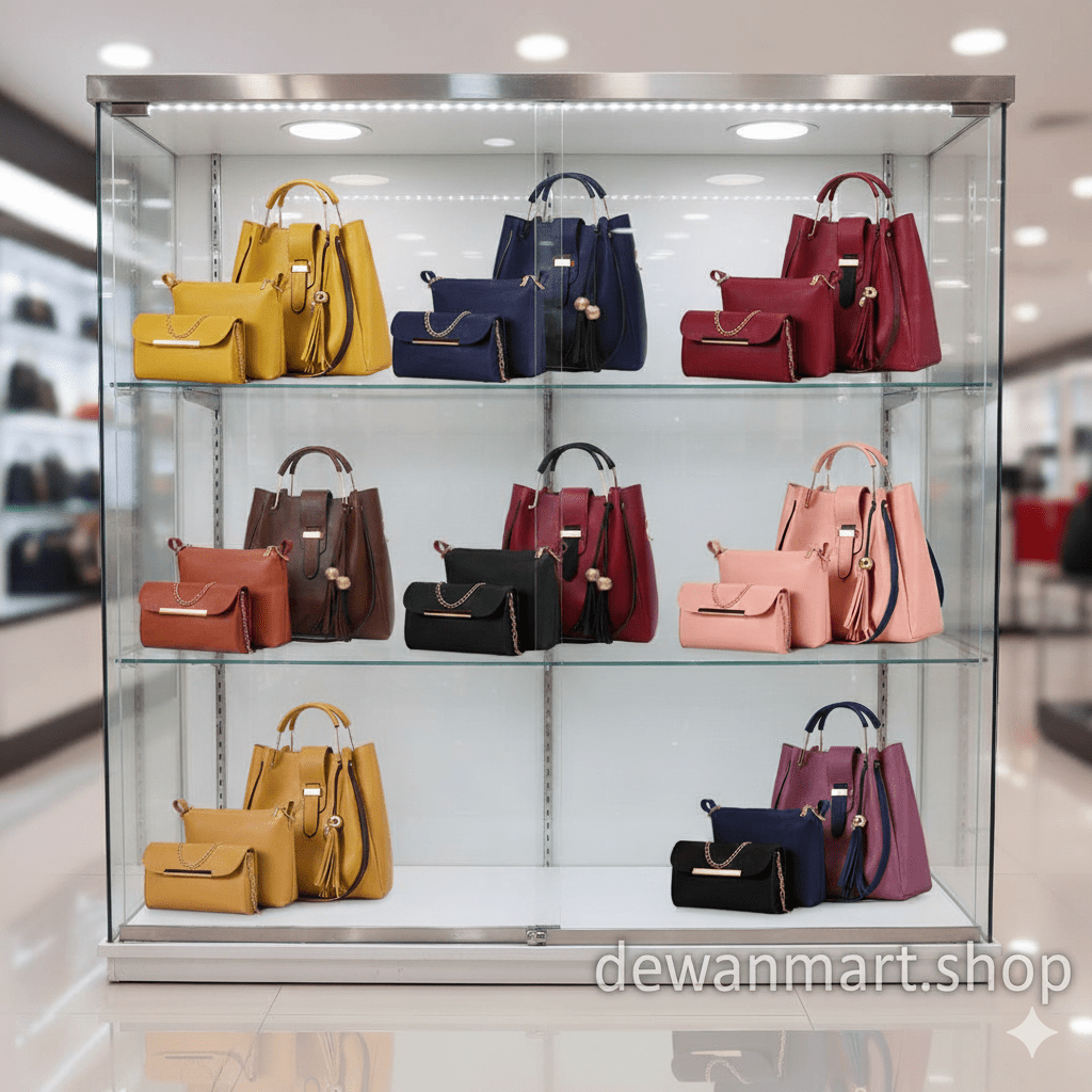  PU Leather Handbag Set for Women: Tote & Crossbody Combo